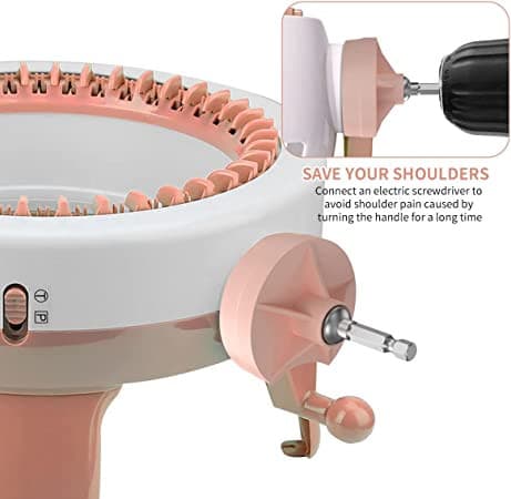 Sentro Knitting Machine Adapter for 48/40/22 Needles(Pink)