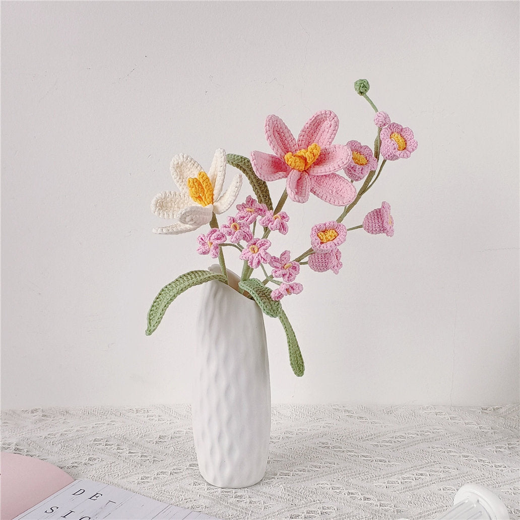 Handmade Crochet flower bouquet Tulip