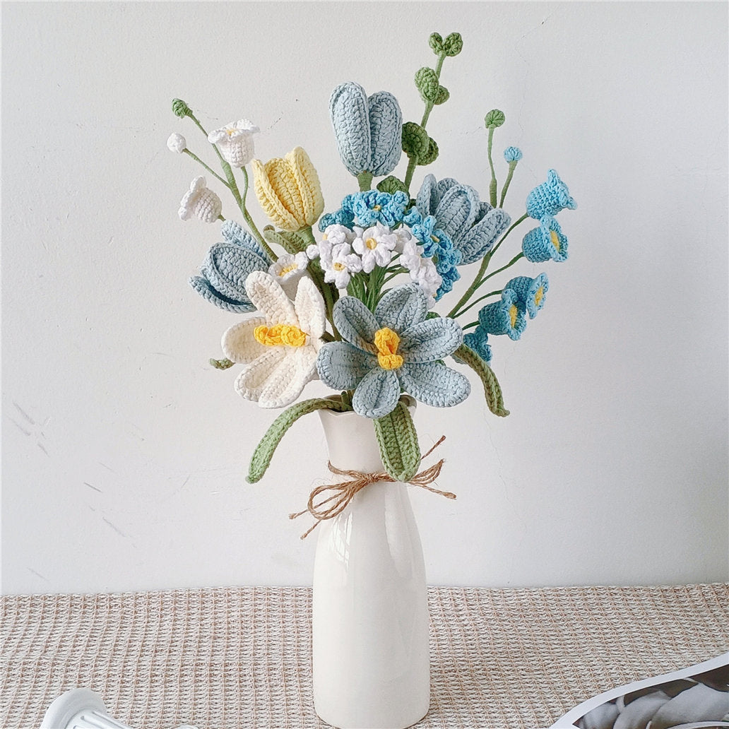 Handmade Crochet flower bouquet Tulip